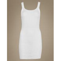 M&S Collection Pure Cotton Ribbed Pointelle Vest