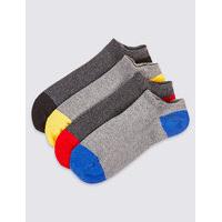 M&S Collection 4 Pairs of Cool & Freshfeet Trainer Liner Socks