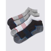 M&S Collection 4 Pairs of Cool & Fresh Trainer Liner Socks