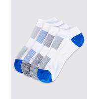 ms collection 4 pairs of cool fresh trainer liner socks