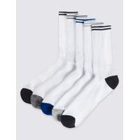 M&S Collection 5 Pairs of Cool & Fresh Cotton Rich Socks
