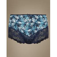 M&S Collection 2 Pack Light Control Snake Print Brazilian Knickers