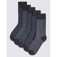 ms collection 5 pairs of cool freshfeet socks