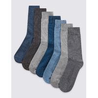 M&S Collection 7 Pairs of Cool & Freshfeet Cotton Rich Socks