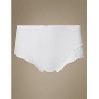 ms collection 2 pack light control cotton rich high leg knickers