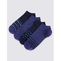 M&S Collection 4 Pairs of Cool & Freshfeet Cotton Rich Socks