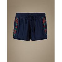 M&S Collection Modal Blend Embroidered Short Pyjama Bottoms