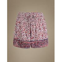 ms collection floral print short pyjama bottoms