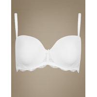 M&S Collection Underwired Padded Lace Sling Strapless Bra A-E