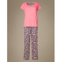 ms collection pure cotton ditsy floral print pyjamas