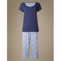 ms collection pure cotton ditsy print pyjamas
