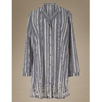 M&S Collection Pure Cotton Embroidered Nightshirt