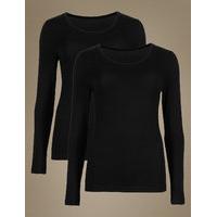 M&S Collection 2 Pack Heatgen Thermal Long Sleeve Tops