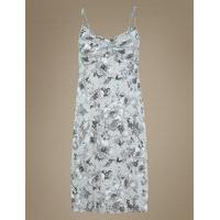 ms collection floral print strappy chemise