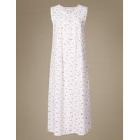 M&S Collection Cotton Blend Floral Print Nightdress