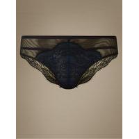 M&S Collection Eyelash Lace Brazilian Knickers