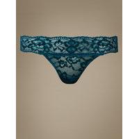 M&S Collection Floral Lace Thong