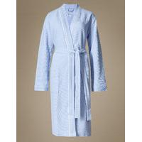 M&S Collection Pure Cotton Waffle Dressing Gown