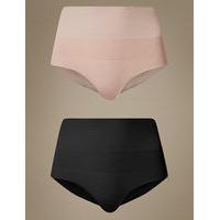 ms collection 2 pack modal rich high leg knickers