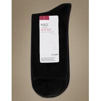 M&S Collection 5 Pair Pack Cotton Rich Ankle High Socks