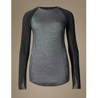 ms collection long sleeve thermal top with merino wool