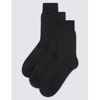 M&S Collection 3 Pairs of Merino Wool Blend Socks