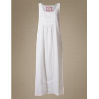 M&S Collection Pure Cotton Embroidered Nightdress