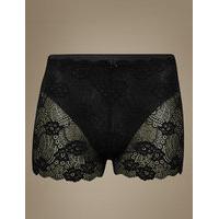 M&S Collection Firm Control Floral Lace Shorts