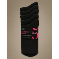 M&S Collection 5 Pair Pack Ankle High Socks