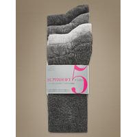 ms collection 5 pair pack supersoft socks