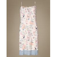 M&S Collection Floral Print Strappy Chemise