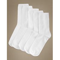 M&S Collection 5 Pair Pack Ankle High Socks