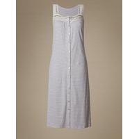 ms collection modal blend striped nightdress