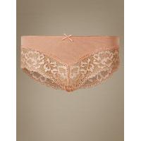 M&S Collection No VPL Cotton Blend Brazilian Knickers