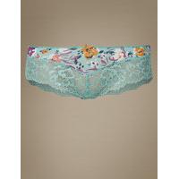 ms collection floral print no vpl brazilian knickers