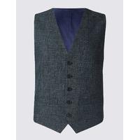 ms collection linen blend waistcoat