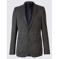 M&S Collection Grey Modern Slim Fit Jacket