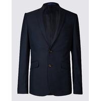 M&S Collection Navy Modern Slim Fit Jacket