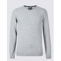 M&S Collection Merino Wool Rich V-Neck Jumper