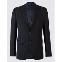 M&S Collection Navy Tailored Fit Jacket