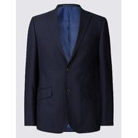 M&S Collection Luxury Navy Tailored Fit Wool Jacket