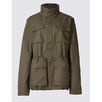 M&S Collection Pure Cotton 4 Pocket Jacket