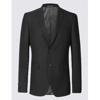 ms collection black tailored fit jacket
