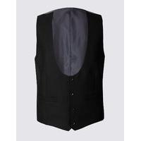 M&S Collection Black Tailored Fit Waistcoat