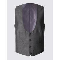 M&S Collection Grey Tailored Fit Waistcoat