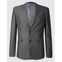 ms collection grey modern slim fit jacket