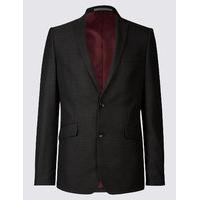 M&S Collection Charcoal Modern Slim Fit Jacket