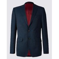 M&S Collection Luxury Big & Tall Navy Regular Fit Wool Jacket