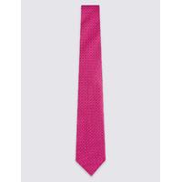 ms collection pure silk spotted textured tie