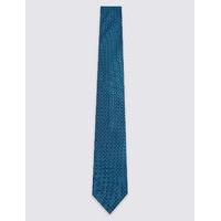 ms collection pure silk spotted textured tie